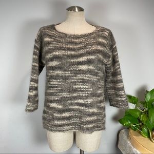 Garmelli abstract mohair / alpaca blend sweater L
